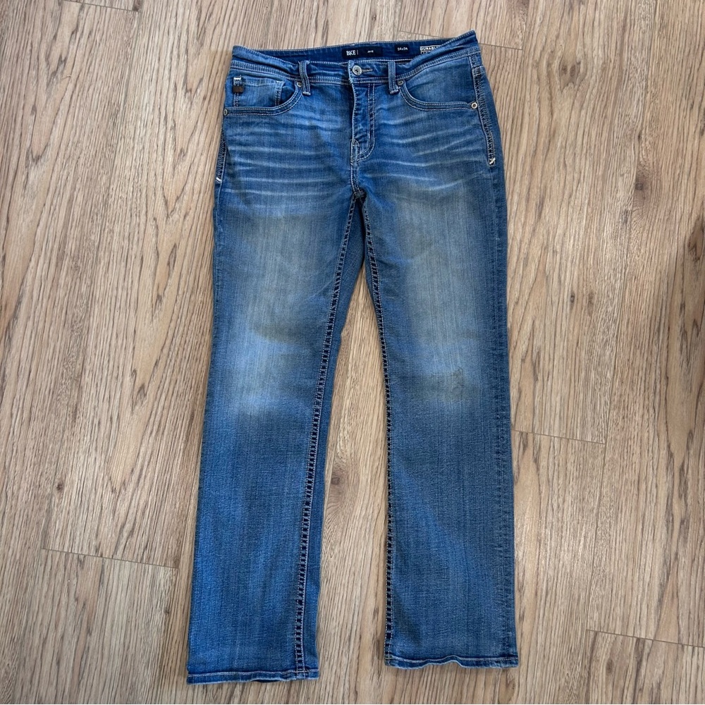 BKE Jake Straight Leg Jeans 34x34 - Medium Wash